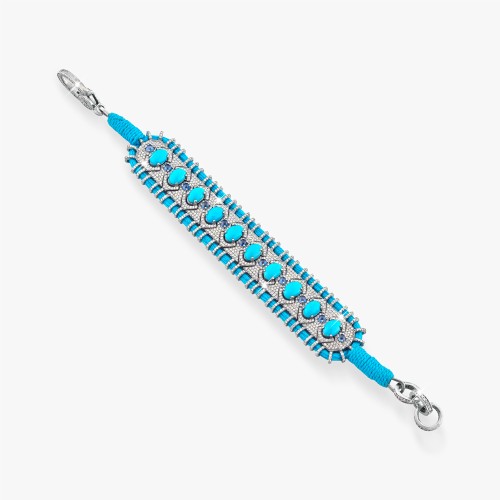 Bracciale Cotton Turchese